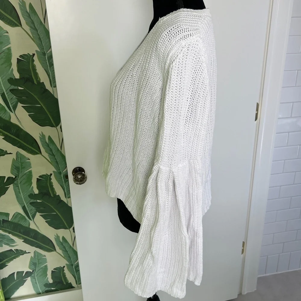 Free People Sweaters Free People Damsel Bell Flare Sleeve Knit Sweater M - Picture 11 of 13